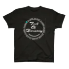 Eim&BeのTime of harmony (ホワイトロゴ✖️エメラルドグリーンハート) スタンダードTシャツ