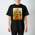 arayan1970のツケヒゲの女の子 スタンダードTシャツ