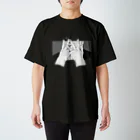 宇田川海胆界/u2sukeの手(モノクロ) Regular Fit T-Shirt