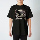 ❀花狐庵❀-HanaKoAn-の「百歳」Series * Hyakkiyako"HanaKoAn"ver. Regular Fit T-Shirt