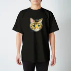 Rikonic -oilpastel-のキジトラねこ スタンダードTシャツ