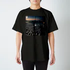 YUDAのAIアトリエの月と迷路 スタンダードTシャツ