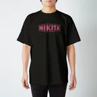 コアラのニキータのNIKITAロゴ　ピンク Regular Fit T-Shirt