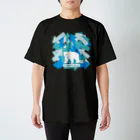 WORKING BEARの【WORKING BEAR】Arrow Bear Blue スタンダードTシャツ