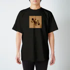 kiwaiwakiのヤモリ(暗茶) スタンダードTシャツ