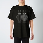 かわさきしゅんいち@絵本作家・動物画家のアノマロカリス　ブラック　Anomalocaris Canadensis Regular Fit T-Shirt