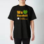 キッズモード某のWe love Baseball(イエロー) 티셔츠