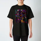 中村杏子のネオン看板(色違い) スタンダードTシャツ