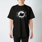 “すずめのおみせ” SUZURI店のヨゲンノトリ（まかせろ！日本の災はボクらが払う♪）「墨」 Regular Fit T-Shirt