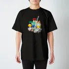 Umi Amaoto のねことまめズ スタンダードTシャツ