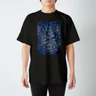 A pinch of saltの禁帯出(INDIGO) スタンダードTシャツ