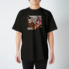 〰️➰わにゃ屋さん➰〰️のChinese dancing all-night スタンダードTシャツ