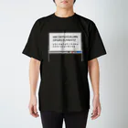 Noko's SHOPのホワイトボード アルファベット Regular Fit T-Shirt