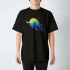 miiyaの三居屋のa piece of animation にじいろの黒ねこ TTTe Regular Fit T-Shirt