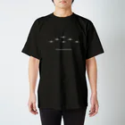 ayupenのC-1輸送機編隊-Wh Regular Fit T-Shirt