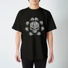 Ａ’ｚｗｏｒｋＳのPAISLEY SKULL MONO WHT Regular Fit T-Shirt