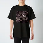 ヨクつくるの夜の散歩 今だけの夜桜 スタンダードTシャツ