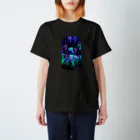 Yoru.MaruのNeon海月 スタンダードTシャツ