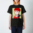 sasame's shopのねことわたし  ショートヘアにしました スタンダードTシャツ