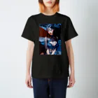 くろまる_AI/ColorMerry_AIのちょっと妖しい黒い蝶１ Regular Fit T-Shirt