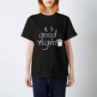 8garage SUZURI SHOPのもうGoodNight（白） Regular Fit T-Shirt