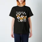 ABCDOGSのコーギー　４カラー集合　白文字　ABCDOGS スタンダードTシャツ