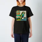 ｱｰﾄｷﾞｬﾗﾘｰ こっそり堂 (笑の可愛いセキセイインコ♪　トロピカルパラキート スタンダードTシャツ