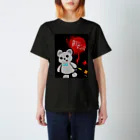 みみてゃのメンヘラ酒ヤクザのくまくん(黒) スタンダードTシャツ