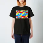 伊豆見のえびおさかなれもんの柄 Regular Fit T-Shirt