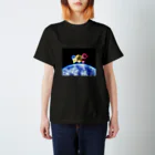 YUKI屋の地球と花火 スタンダードTシャツ