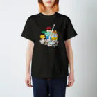 Umi Amaoto のねことまめズ スタンダードTシャツ