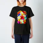 Cɐkeccooのボタニカル柄-花柄-モード好きに-カラフル Regular Fit T-Shirt