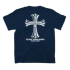 Ishikari_EliteのTEAM夜疾走 公式 表裏ホワイトロゴバージョン スタンダードTシャツの裏面