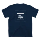 とやまソフトセンターの柴と軽トラ（前後モノクロ②）by Kayaman Regular Fit T-Shirtの裏面