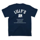 Lillys anのLilly's an logo t-shirt スタンダードTシャツの裏面