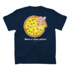 YUMEのうさPIZZA Tシャツ スタンダードTシャツの裏面