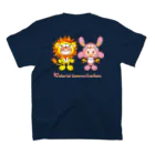 colorful communicationsのライオンくんとウサギちゃん Regular Fit T-Shirtの裏面