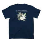 Manatsuのトルコキキョウ　wonderful ver.　濃い色 スタンダードTシャツの裏面