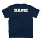 カメ吉の逆襲™ アイテム屋さんのKAME-T05 照れ屋さん両面T スタンダードTシャツの裏面