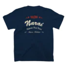 Nagano Design プロダクツ108のヴィンテージデザイン 奈良井宿 #1　濃色表裏 Regular Fit T-Shirtの裏面