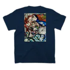 JapaneseArt Yui Shopの悪魔の雄叫び スタンダードTシャツの裏面