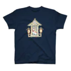 猫神神社の社と守り猫 スタンダードTシャツ