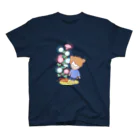 夜くま|ゆる4コマのrelax アサガオ スタンダードTシャツ