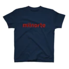 milnorte_boxの赤色ロゴ スタンダードTシャツ