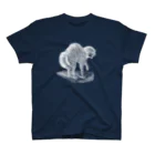 Saza-nami Antique designのおこるねこ・ホワイトライン Regular Fit T-Shirt