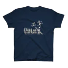 なかい山脈の将棋の歩と桂馬らへん スタンダードTシャツ