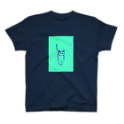 Qsarkのあおねこ Regular Fit T-Shirt