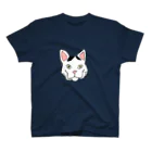 しゃけぶり店の動物病院看板猫骸骨顔 おちくん リアルver スタンダードTシャツ