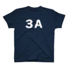 ストアヒガサ　SUZURI店の３A（文字：白） スタンダードTシャツ