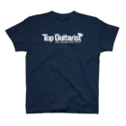waytogodesignのTop Guitarist ロゴ（しろ） Regular Fit T-Shirt